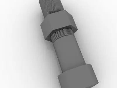 bolt nut 3D model