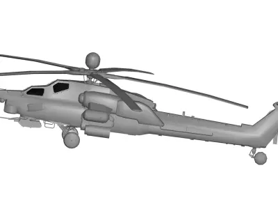 Mil Mi-28 3D model buy