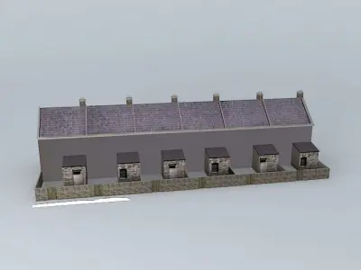 Eco Rail Cottages No 2 Dummy Old Steam Days.. Free 3D model
