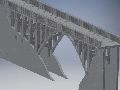 Viadukt  valley bridge 3D print model