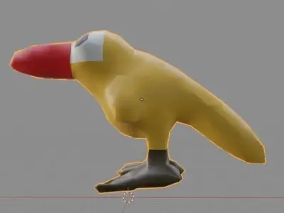 bird funny toy Free 3D model