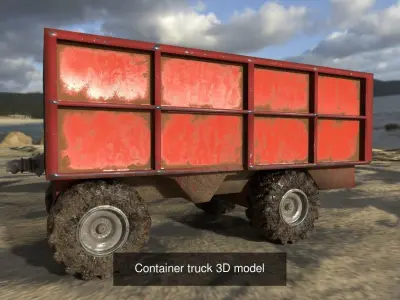 Container trucks 3D models 3D Model Pack