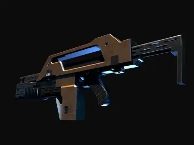 M41A Pulse Rifle  Alien  3D model
