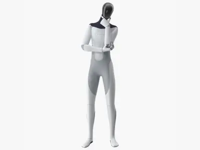 Tesla Bot Rigged for Maya 3D model