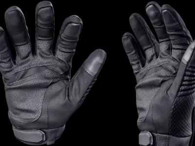 Tactical Gloves 019 v1 Low-poly 3D model