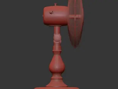 antique fan 3D model