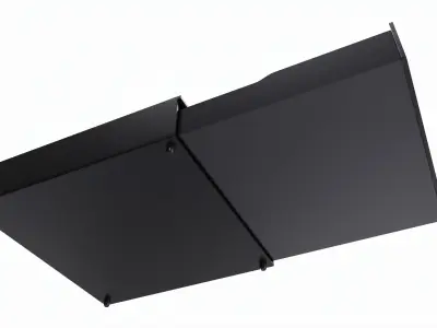 Cash Register Drawer for POS System open 3D model