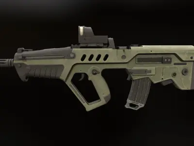 TAR-21 assault rifle Low-poly 3D model