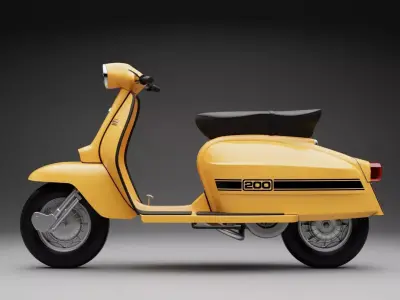 Lambretta Jet 200 3D model get