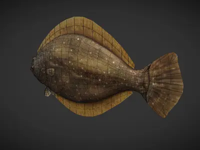 Sea Fish Low-poly 3D model get