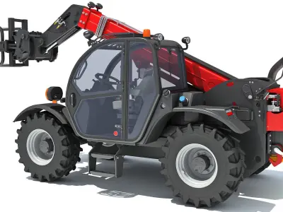 Telescopic Handler Telehandler Forklift 3D model