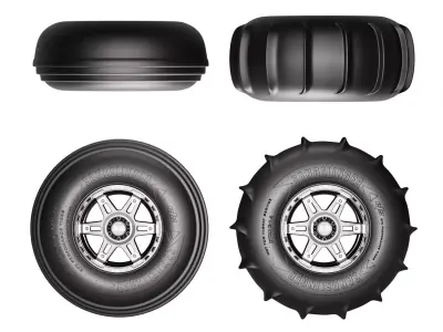 Sand Slinger Tires 3D model