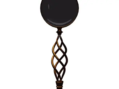 Decorative Magnifying Glass Low-poly 3D model