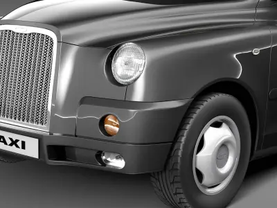 London Taxi TX4 3D model