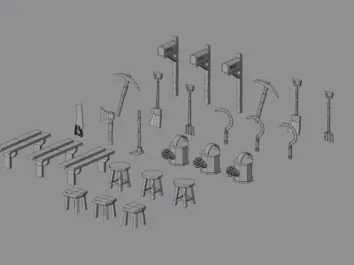Low Poly Village Pack - Part 5 Low-poly 3D model