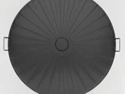 Wheel garbage dustbin 3d model 3D model