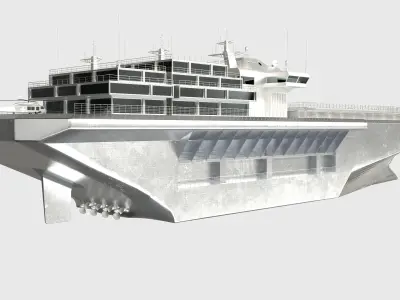 Hospital Ship 3D model 2
