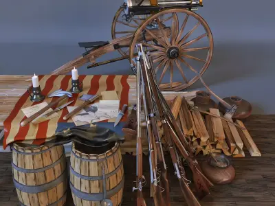 Guerre De Secession 3D model