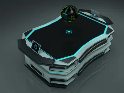 Sci Fi Table Free 3D model
