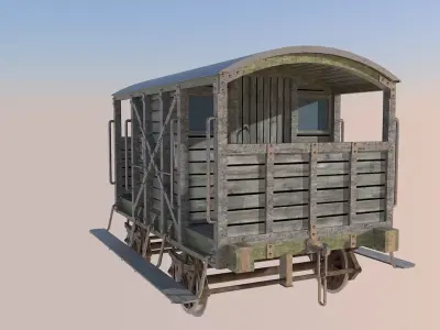 Brake Van 3D model purchase