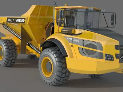 Volvo A40G Wheel Truck 3D model