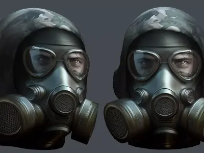 Helmet 3d model military combat Military Low-poly Low-poly  Low-poly 3D model