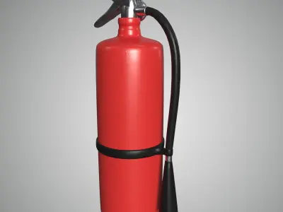 fire extinguisher Low-poly 3D model 25