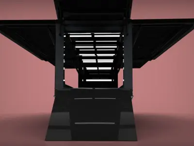 TRAILER TESLA TRUCK  Free 3D model