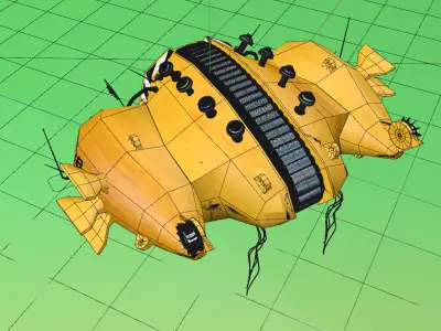 Television Ballon 2076 3D model