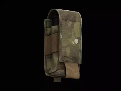 40mm pouch Low-poly 3D model