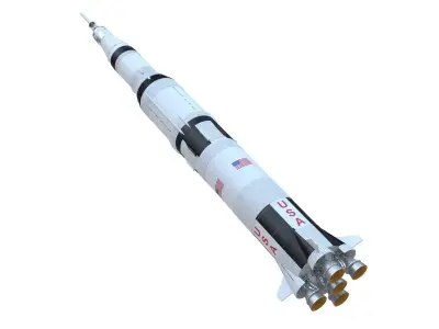 Saturn V 3D model