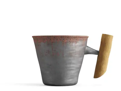 Rustic Vintage Glass 3D model