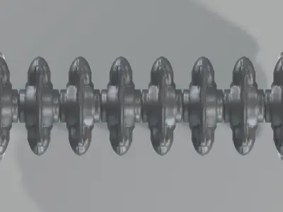 Epoca Cast Iron Radiator 2C8 3D model