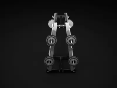 Barbell Rack 3D model get
