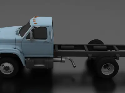 F-Series F-700 Truck Chassis 1995 Low-poly 3D model