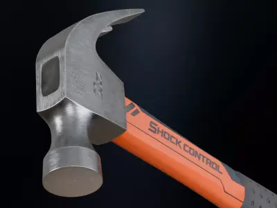 Modern Hammer Low-poly 3D model