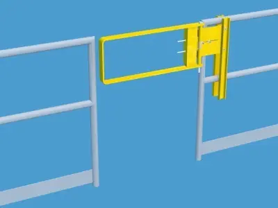 Safety gate Free 3D model
