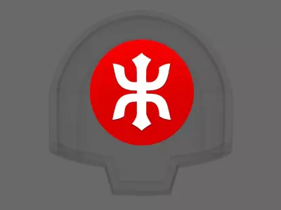 Red Ronin Chapter DV04 Shoulder Circle Symbols 3D print model