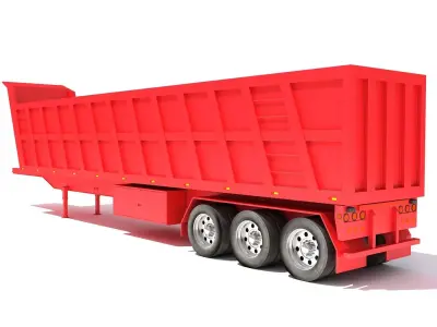 Tipper Trailer 3D model by 3D-Horse