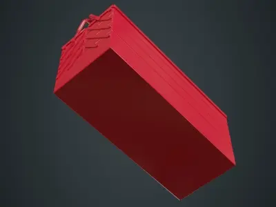 Toolbox 1A Low-poly 3D model