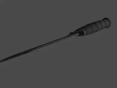 knife 6 Low-poly 3D model