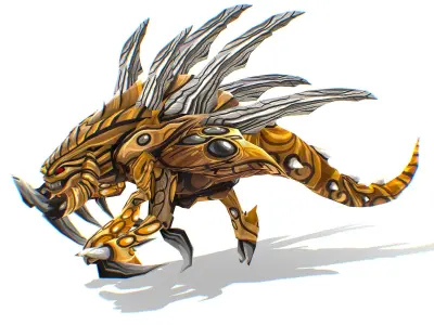 Animated Monster Insect Creature Bug Low-poly 3D model purchase