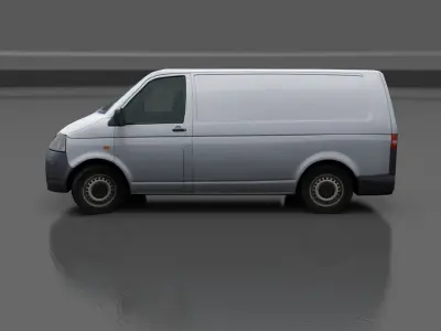 Volkswagen Transporter T5 Free low-poly 3D model