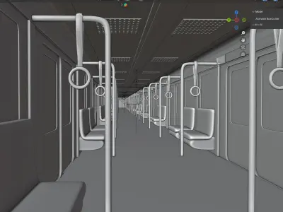 subway train from the inside locatiaon for all 3D model