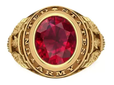 USA Army Ring 3D print model