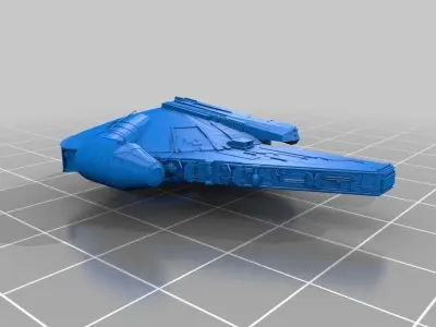 Millennium Falcon V1 1 Free 3D print model