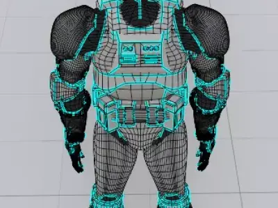 Clone Trooper stylized Low-poly 3D model