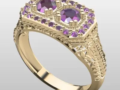 GEMS RING 3D model