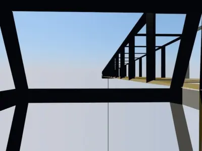 Rigged Crane Low-poly 3D model