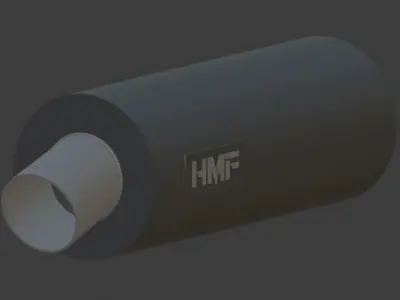 HMF Exhausts 3D model